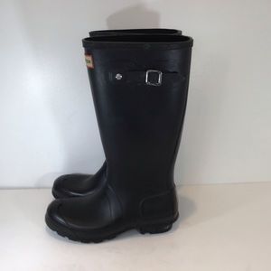 HUNTER ORIGINAL RUBBER BOOTS BLACK US SZ 6